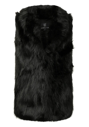 Unreal Fur Rose premium faux fur gilet - Black