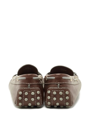 Tod's Gommino bow-detail boats - Brown