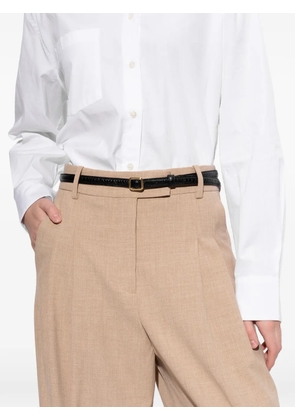 LIE STUDIO Georgia Slim croc belt - Black