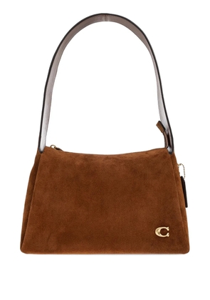 Coach Lola initial logo zip tote bag - Brown