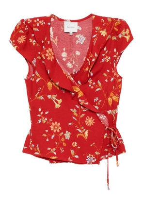 Reformation Clemence blouse - Red
