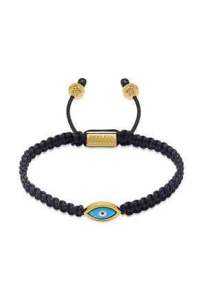 Nialaya Jewelry Evil Eye string bracelet - Black