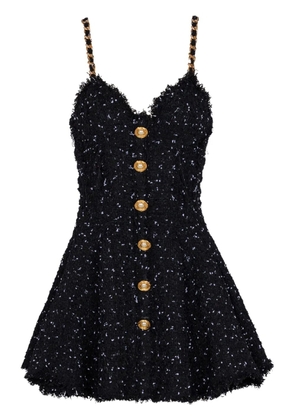 Balmain polka-dot tweed dress - Black