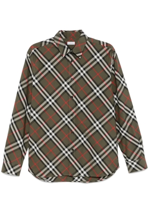 Burberry check-pattern shirt - Green