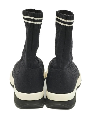 Fendi Pre-Owned knit high-top sneakers - Blue