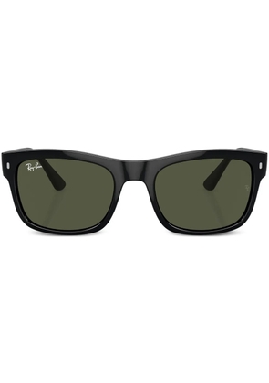 Ray-Ban logo-plaque square-frame sunglasses - Black