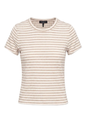 rag & bone Luca striped short-sleeve T-shirt - White
