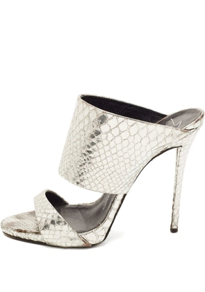 Giuseppe Zanotti Vintage 120mm Andrea leather sandals - Grey