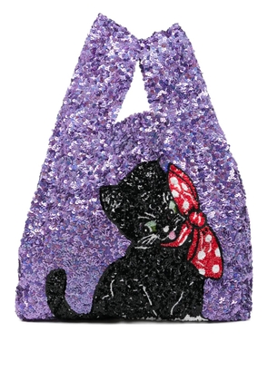 Ashish sequin-embellished tote bag - Purple