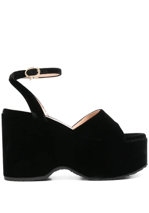Gianvito Rossi 105mm velvet sandals - Black