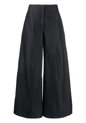 Jil Sander cropped wide-leg trousers - Blue