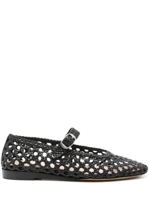 Le Monde Beryl woven-leather ballerina shoes - Black