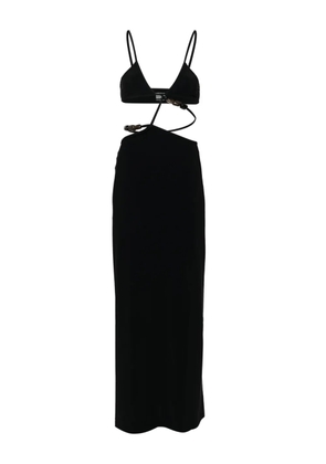 Christopher Esber cross bandeau midi dress - Black