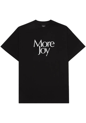 More Joy logo-print organic cotton T-shirt - Black