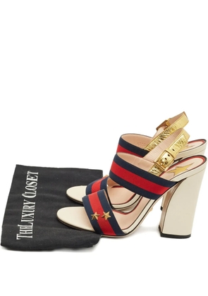 Gucci Pre-Owned star slingback sandals - Neutrals
