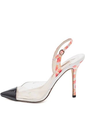 Sophia Webster pre-owned 120mm transparent-panel pumps - White