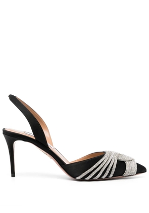 Aquazzura Gatsby 75mm slingback pumps - Black