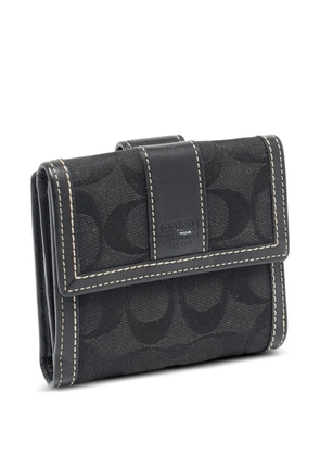 Coach Vintage logo-detail flap wallet - Black