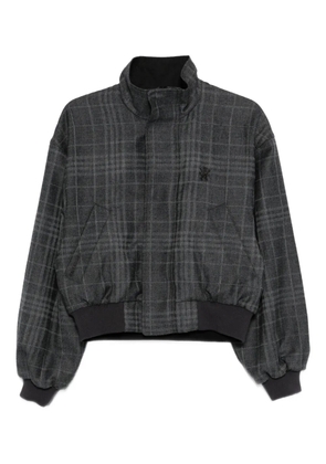 Balenciaga check bomber jacket - Grey
