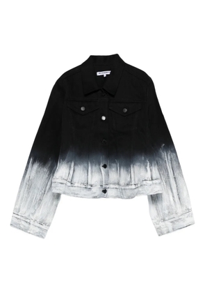 Melitta Baumeister button dip-dye jacket - Black