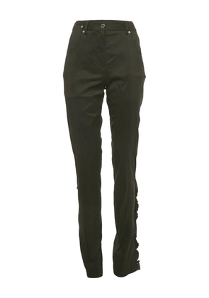 Louis Vuitton Pre-Owned crepe ruffle trousers - Black