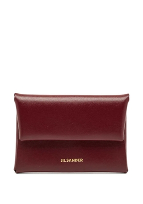 Jil Sander Pre-Owned folded leather coin purse - Red
