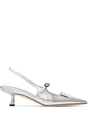 Jimmy Choo Didi 45mm patent leather pumps - Silver