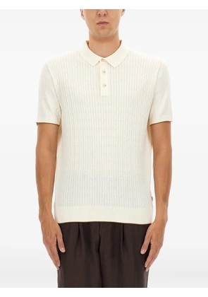 BOSS ribbed polo shirt - Neutrals