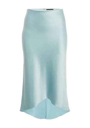 alice + olivia satin maxi skirt - Blue