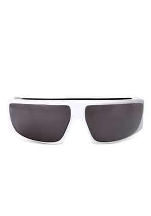 Canada Goose biker-frame logo-detail sunglasses - White