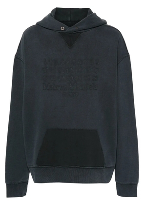 Maison Margiela numbers-motif cotton hoodie - Grey
