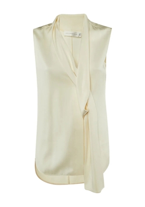 Victoria Beckham Crepe neck blouse - Neutrals