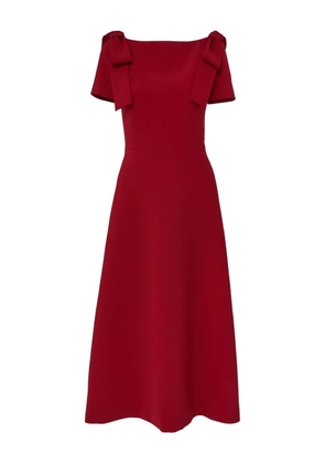 Carolina Herrera bow-detail midi dress - Red