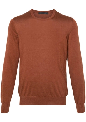 Tagliatore Gray crew-neck jumper - Brown