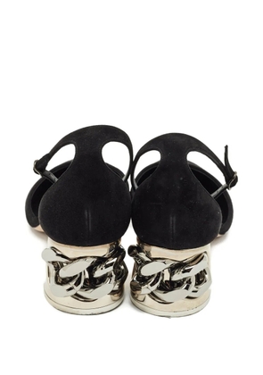 Casadei chain-embellishment pumps - Black