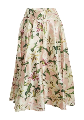 Dolce & Gabbana Pre-Owned floral silk midi skirt - Pink