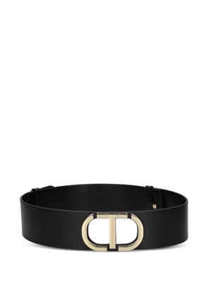 TWINSET logo-buckle belt - Black