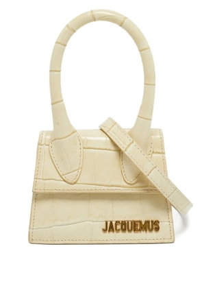 Jacquemus Pre-Owned embossed leather tote bag - Neutrals