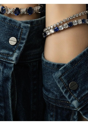 Fantasia by Deserio sapphire tennis bracelet - Silver