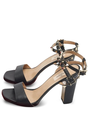 Valentino Garavani Pre-Owned Rockstud double-strap sandals - Black
