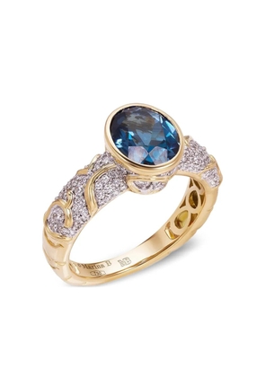 MARINA B 18K yellow gold Ondine topaz and diamond ring