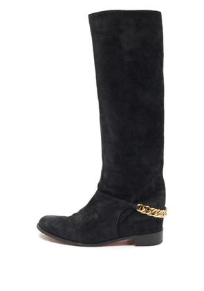 Christian Louboutin Pre-Owned chain leather boots - Grey