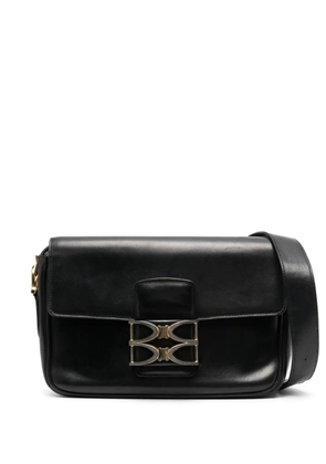 Celine Pre-Owned 1970s horsebit-detailed leather shoulder bag - Black