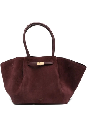 DeMellier midi New York suede tote bag - Red