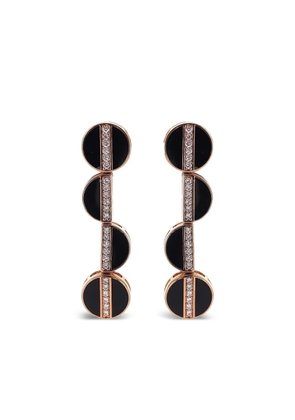 Alessa Jewelry 18K rose gold Elixer diamond earrings - Pink