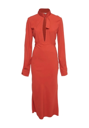 Victoria Beckham tie-detail maxi dress - Red