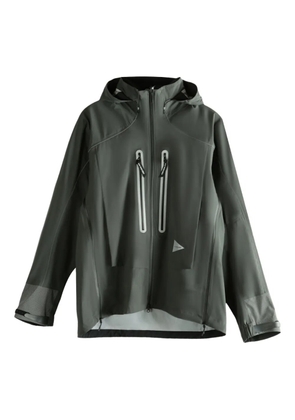 and Wander zip-fastening hooded jacket - Grey