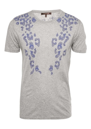 Roberto Cavalli paisley-print crew-neck T-shirt - Grey