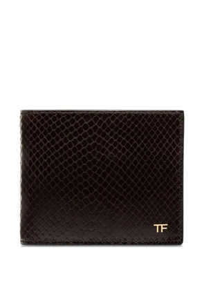 TOM FORD logo-plaque wallet - Brown