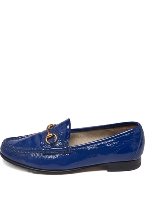 Gucci Pre-Owned Horsebit loafers - Blue